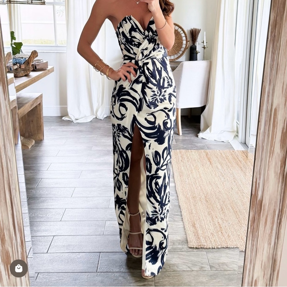 NWT Ohm Boutique Roxana Strapless Gown